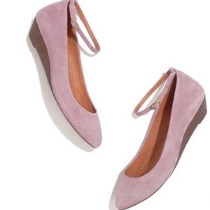 Madewell Ankle Strap Mini Wedge